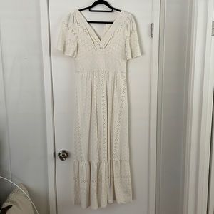 Anthropologie Maeve Ivory Dress